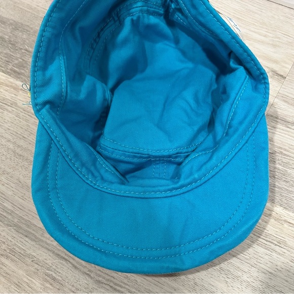 Lady Hagen Floral Turquoise Reversible Golf Hat Cap Elastic Back One Size - Picture 6 of 7